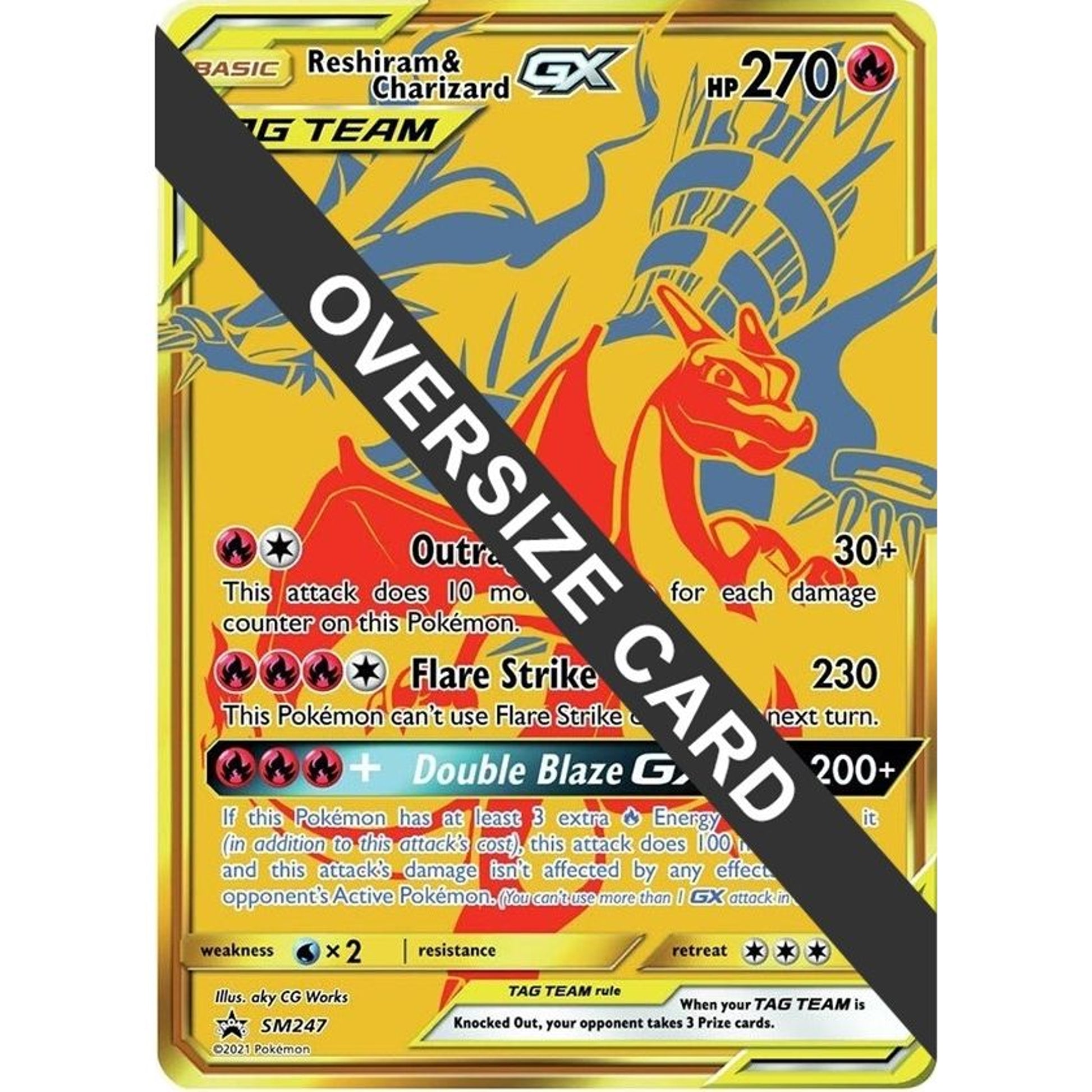 Image for Reshiram & Charizard GX - SM247 (SM247) (PR) - Pokemon