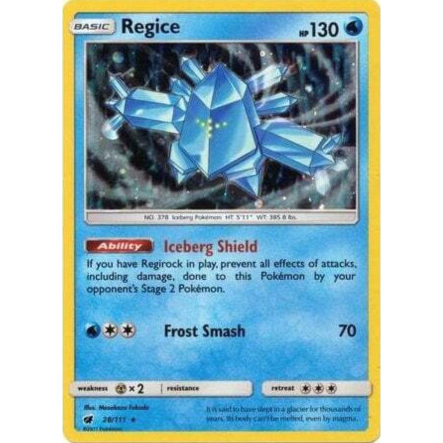 Image for Regice - 28/111 (Cosmos Holo) (28/111) (SMP) - Pokemon