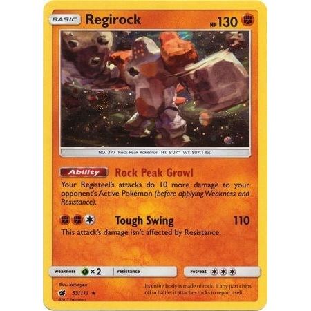 Image for Regirock - 53/111 (Cosmos Holo) (53/111) (SMP) - Pokemon