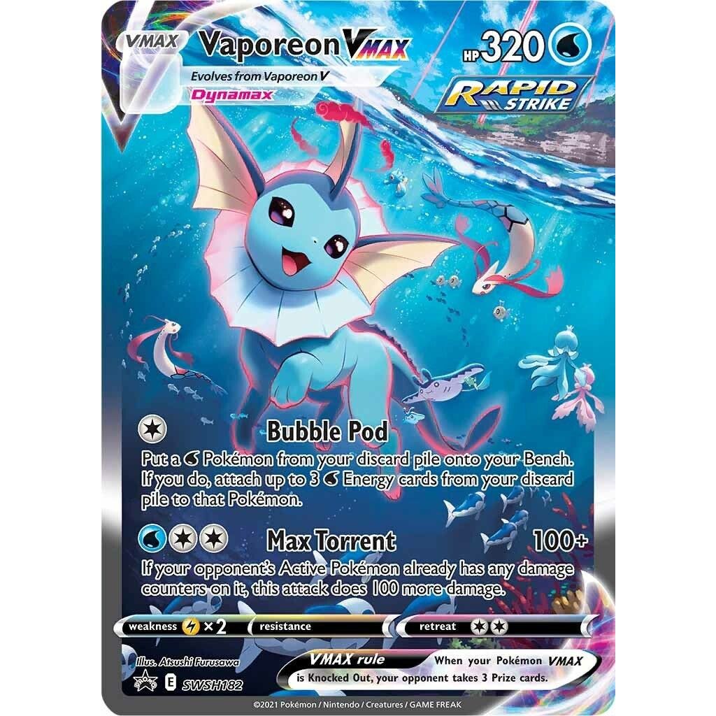 Image for Vaporeon VMAX - SWSH182 (SWSH182) (SWSD) - Pokemon
