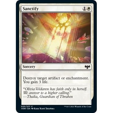Image for Sanctify (33) (VOW) - Magic: The Gathering