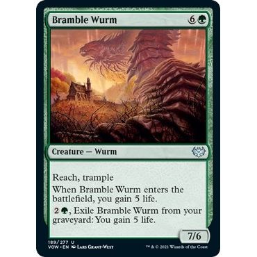 Image for Bramble Wurm (189) (VOW) - Magic: The Gathering