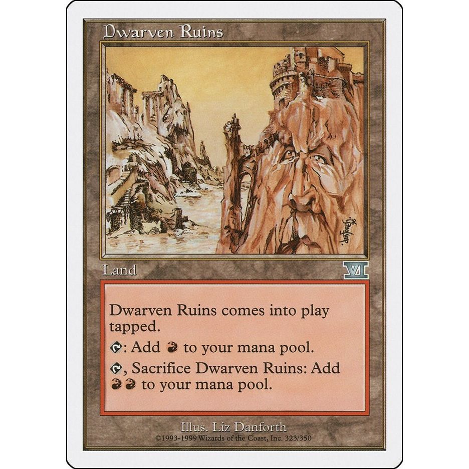 Image for Dwarven Ruins (323) (6ED) - Magic: The Gathering