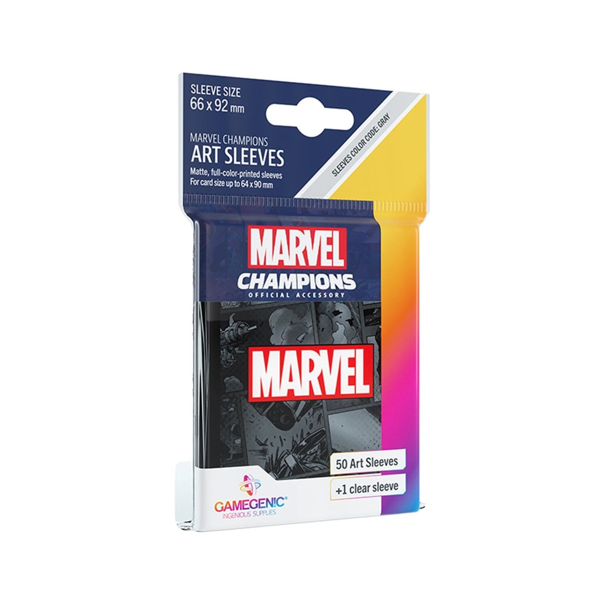Image for Marvel Champions - Marvel Black Card Sleeves (50ct.) - Card Sleeves