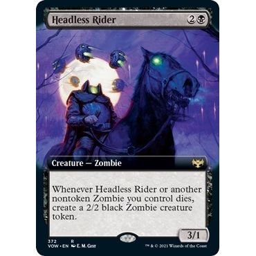 Image for Headless Rider (Extended Art) (372) (VOW) - Magic: The Gathering