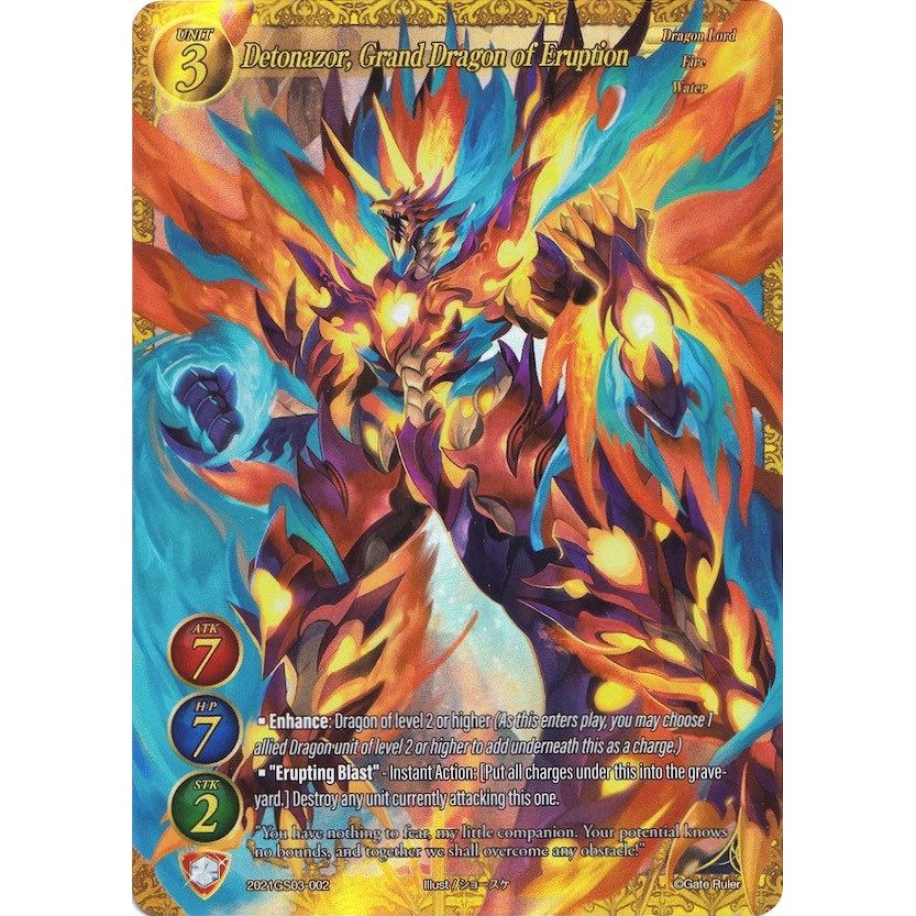Image for Detonazor, Grand Dragon of Eruption (Extended Art) (2021GS03-002) (S04) - Gate Ruler
