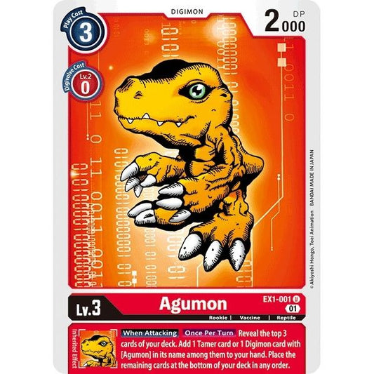 Image for Agumon (EX1-001 U) (EX01) - Digimon Card Game