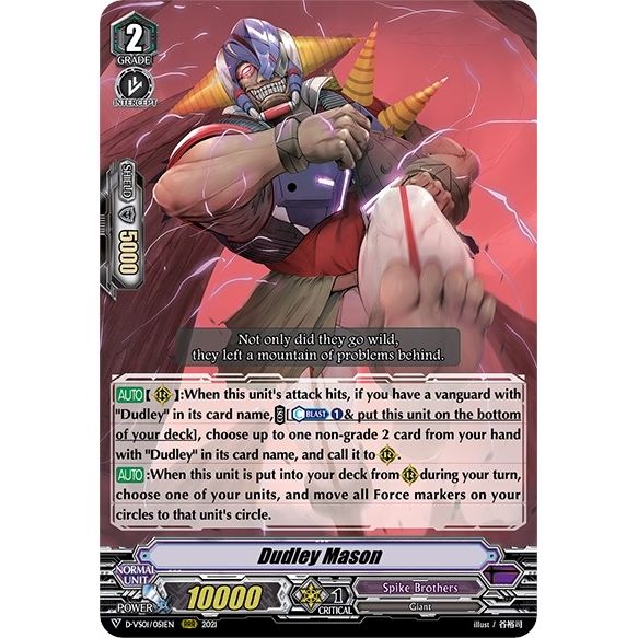 Image for Dudley Mason (D-VS01/051EN) (D-VS01) - Cardfight Vanguard