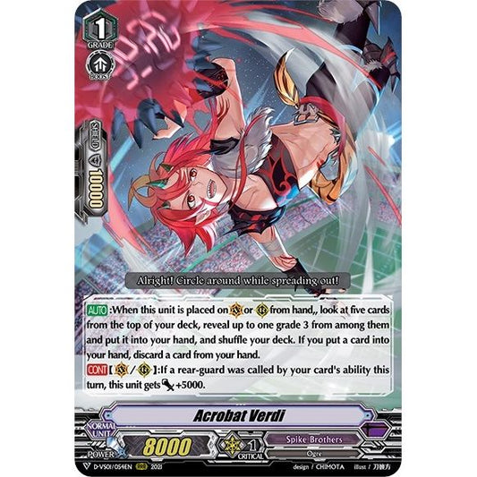 Image for Acrobat Verdi (D-VS01/054EN) (D-VS01) - Cardfight Vanguard