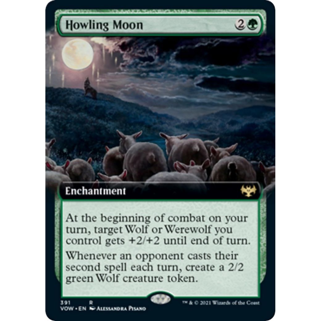 Image for Howling Moon (Extended Art) (391) (VOW) - Magic: The Gathering