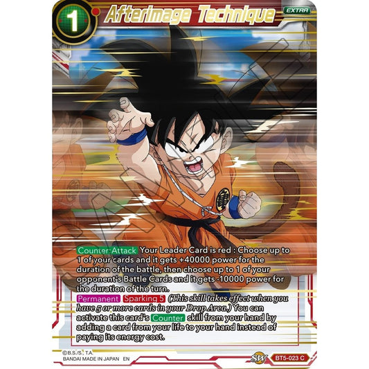 Image for Afterimage Technique (Gold Stamped) (BT5-023) (MB-01) - Dragon Ball Super: Masters