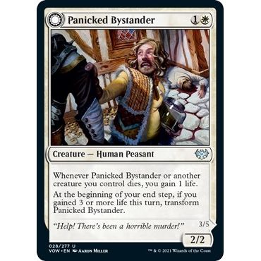 Image for Panicked Bystander (28) (VOW) - Magic: The Gathering