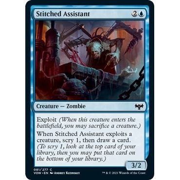 Image for Stitched Assistant (81) (VOW) - Magic: The Gathering