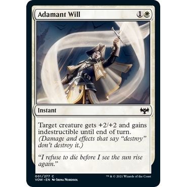 Image for Adamant Will (1) (VOW) - Magic: The Gathering
