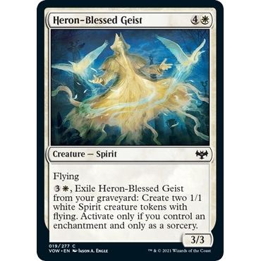 Image for Heron-Blessed Geist (19) (VOW) - Magic: The Gathering