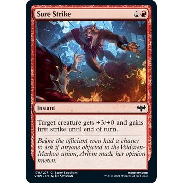 Image for Sure Strike (179) (VOW) - Magic: The Gathering