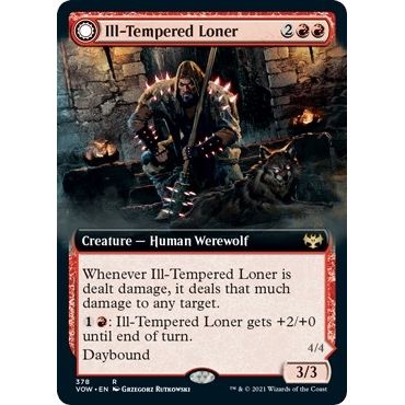 Image for Ill-Tempered Loner (Extended Art) (378) (VOW) - Magic: The Gathering