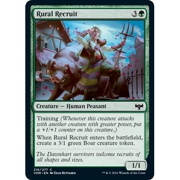 Image for Rural Recruit (216) (VOW) - Magic: The Gathering