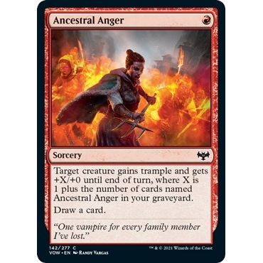 Image for Ancestral Anger (142) (VOW) - Magic: The Gathering