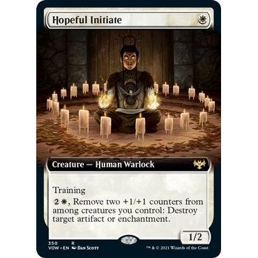 Image for Hopeful Initiate (Extended Art) (350) (VOW) - Magic: The Gathering