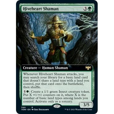 Image for Hiveheart Shaman (Extended Art) (390) (VOW) - Magic: The Gathering