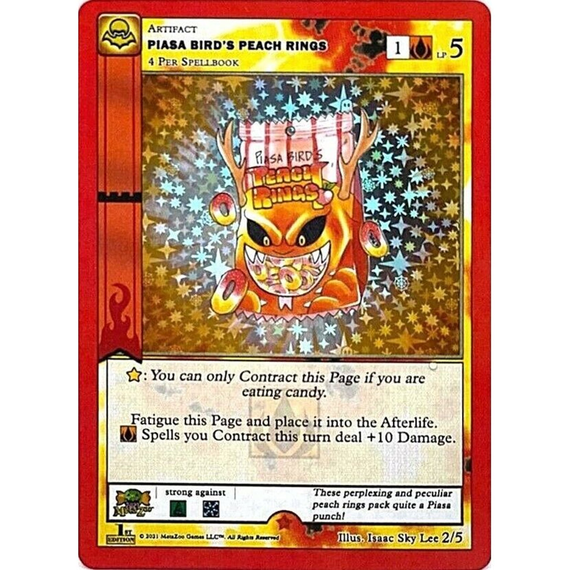Image for Piasa Bird's Peach Rings (First Edition) (2/5) (HOLIP) - MetaZoo