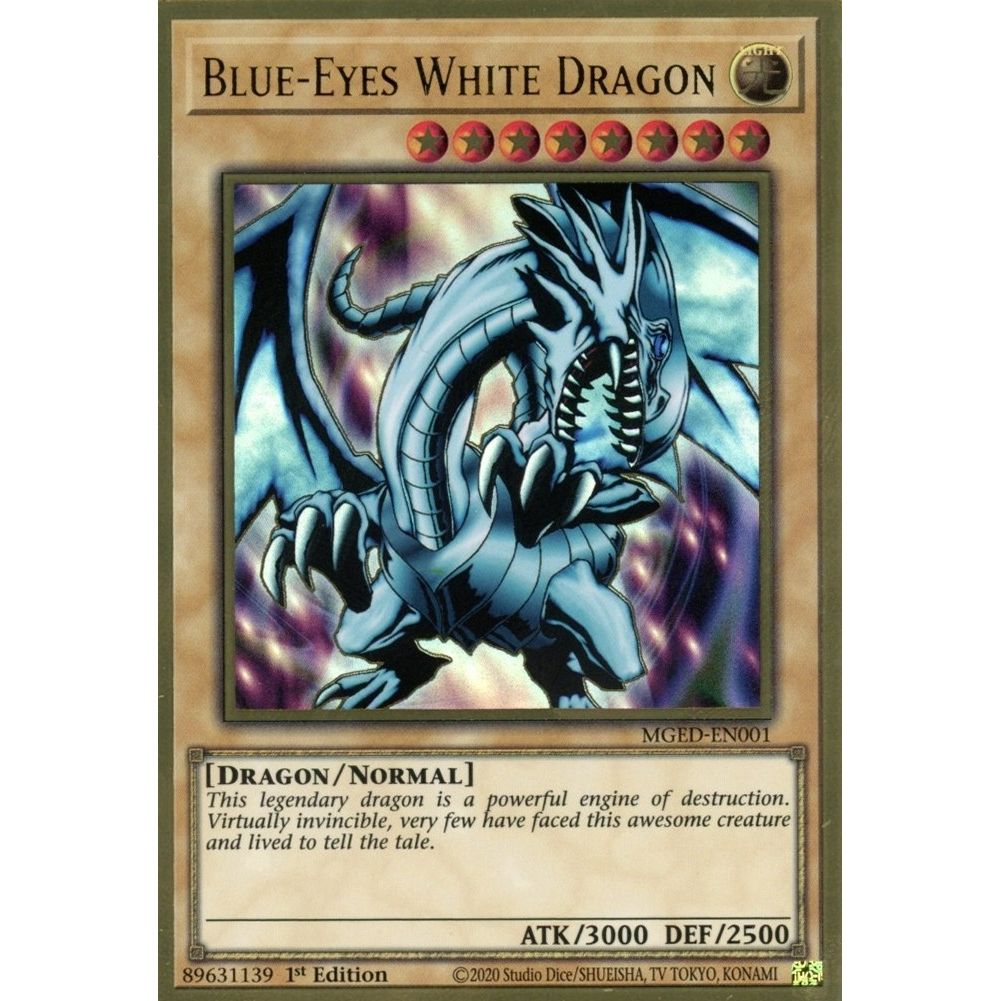 Image for Blue-Eyes White Dragon (MGED-EN001) (MGED) - YuGiOh
