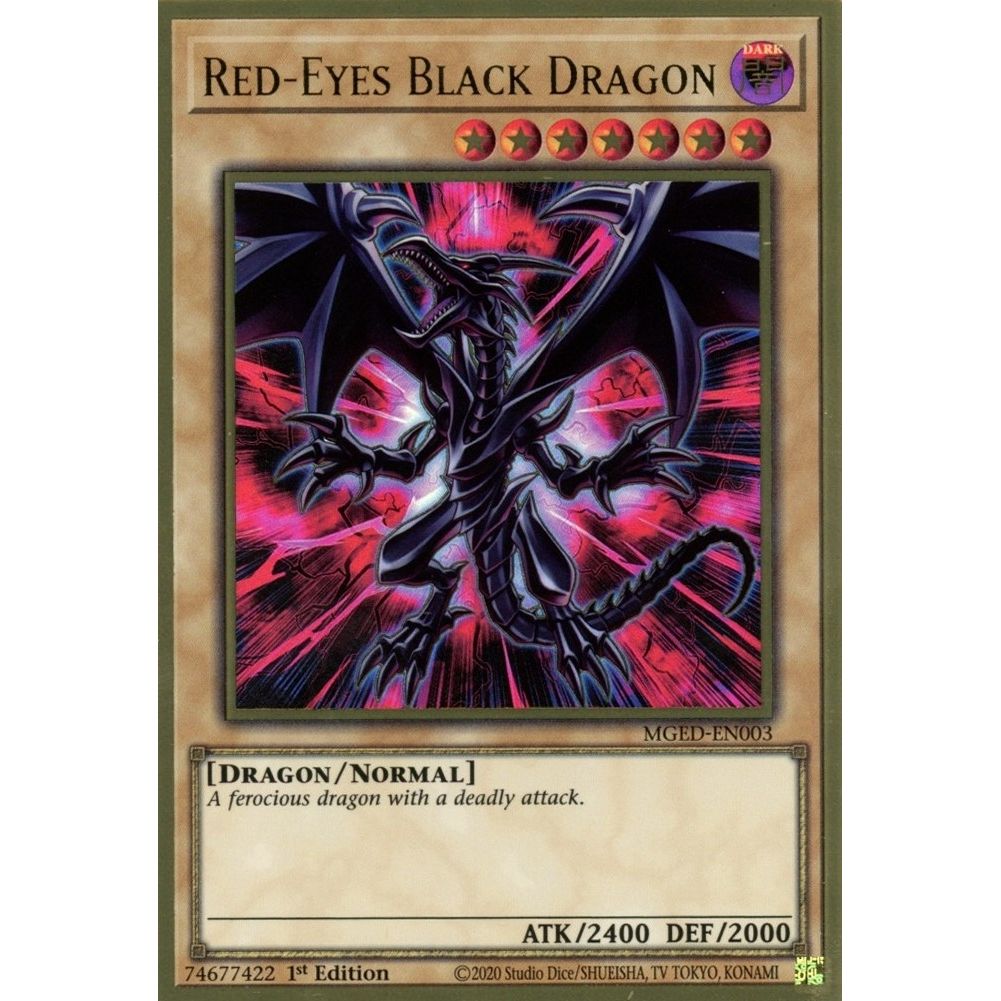 Image for Red-Eyes Black Dragon (MGED-EN003) (MGED) - YuGiOh