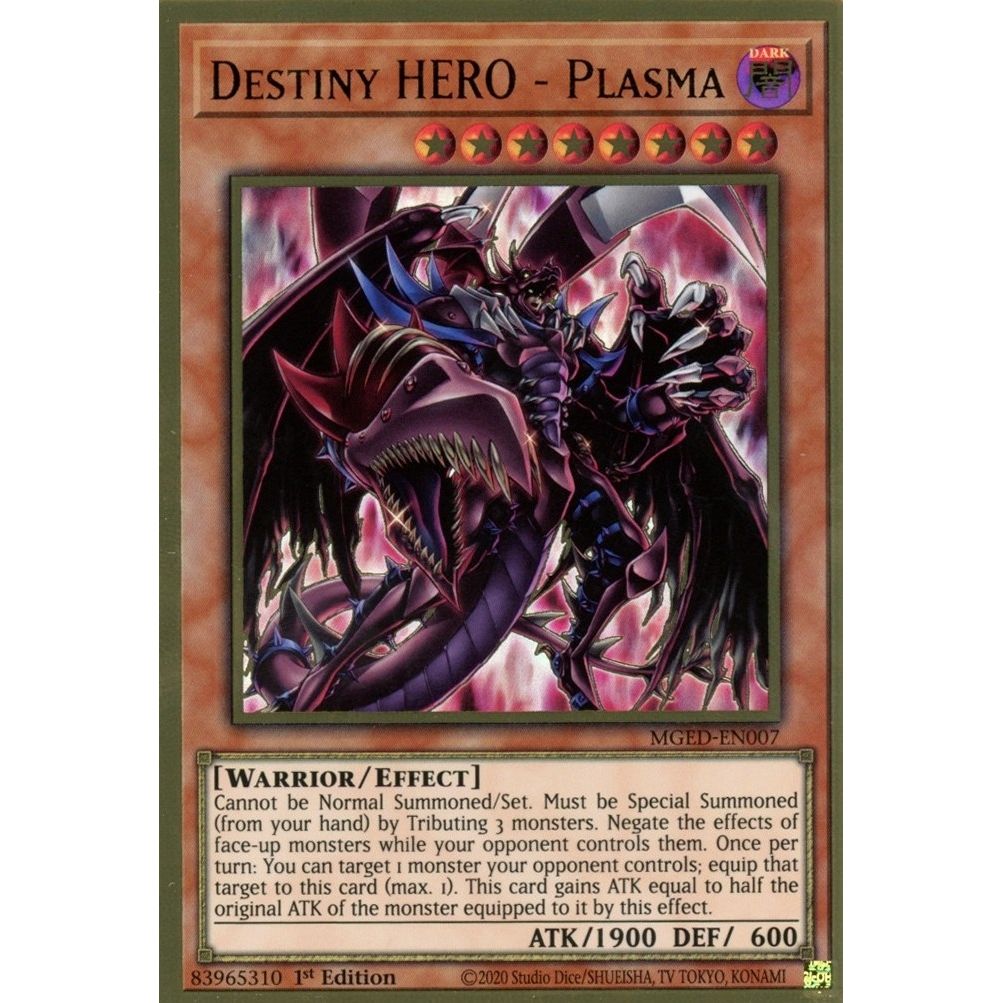 Image for Destiny HERO - Plasma (MGED-EN007) (MGED) - YuGiOh