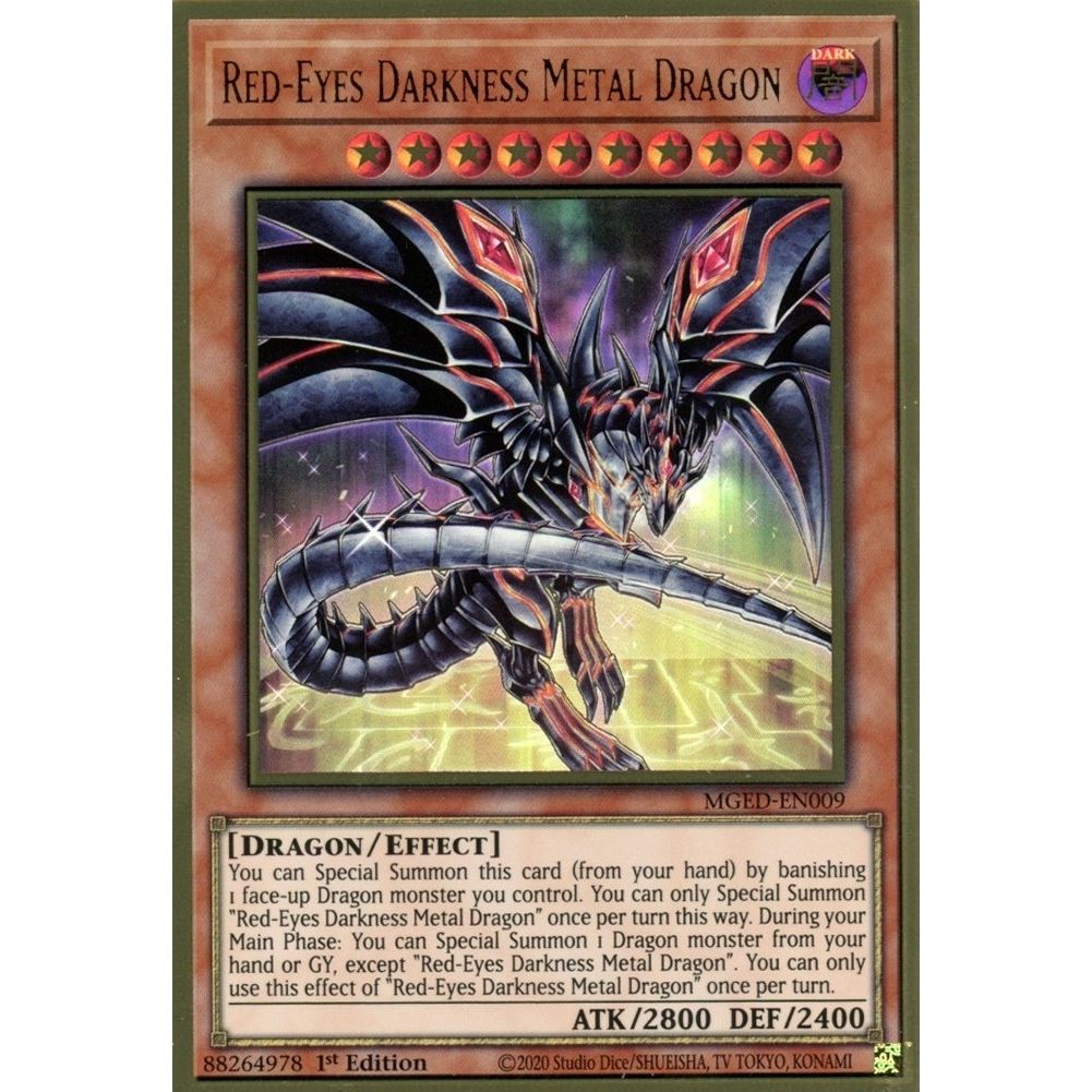 Image for Red-Eyes Darkness Metal Dragon (Alternate Art) (MGED-EN009) (MGED) - YuGiOh