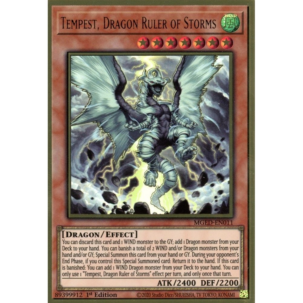 Image for Tempest, Dragon Ruler of Storms (MGED-EN011) (MGED) - YuGiOh