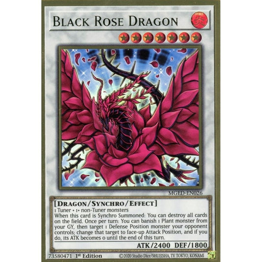 Image for Black Rose Dragon (MGED-EN026) (MGED) - YuGiOh