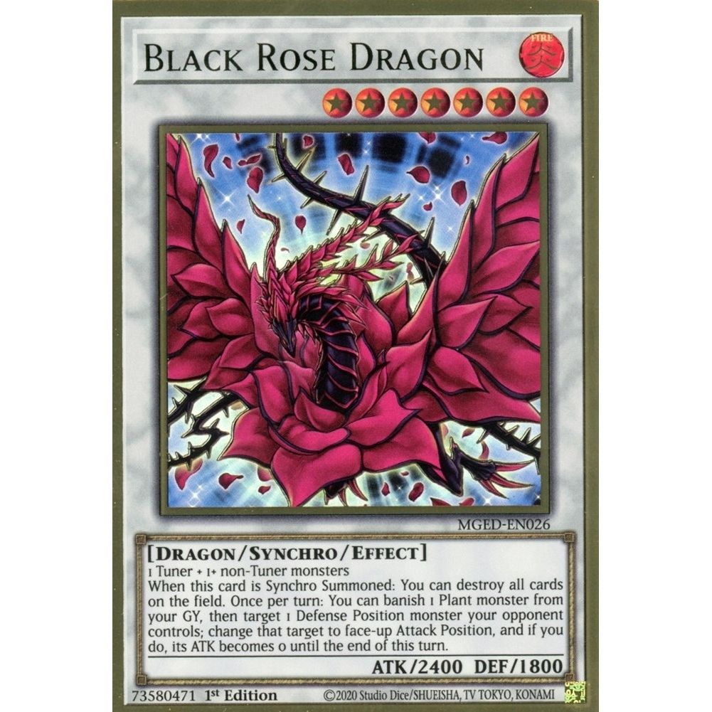 Image for Black Rose Dragon (MGED-EN026) (MGED) - YuGiOh