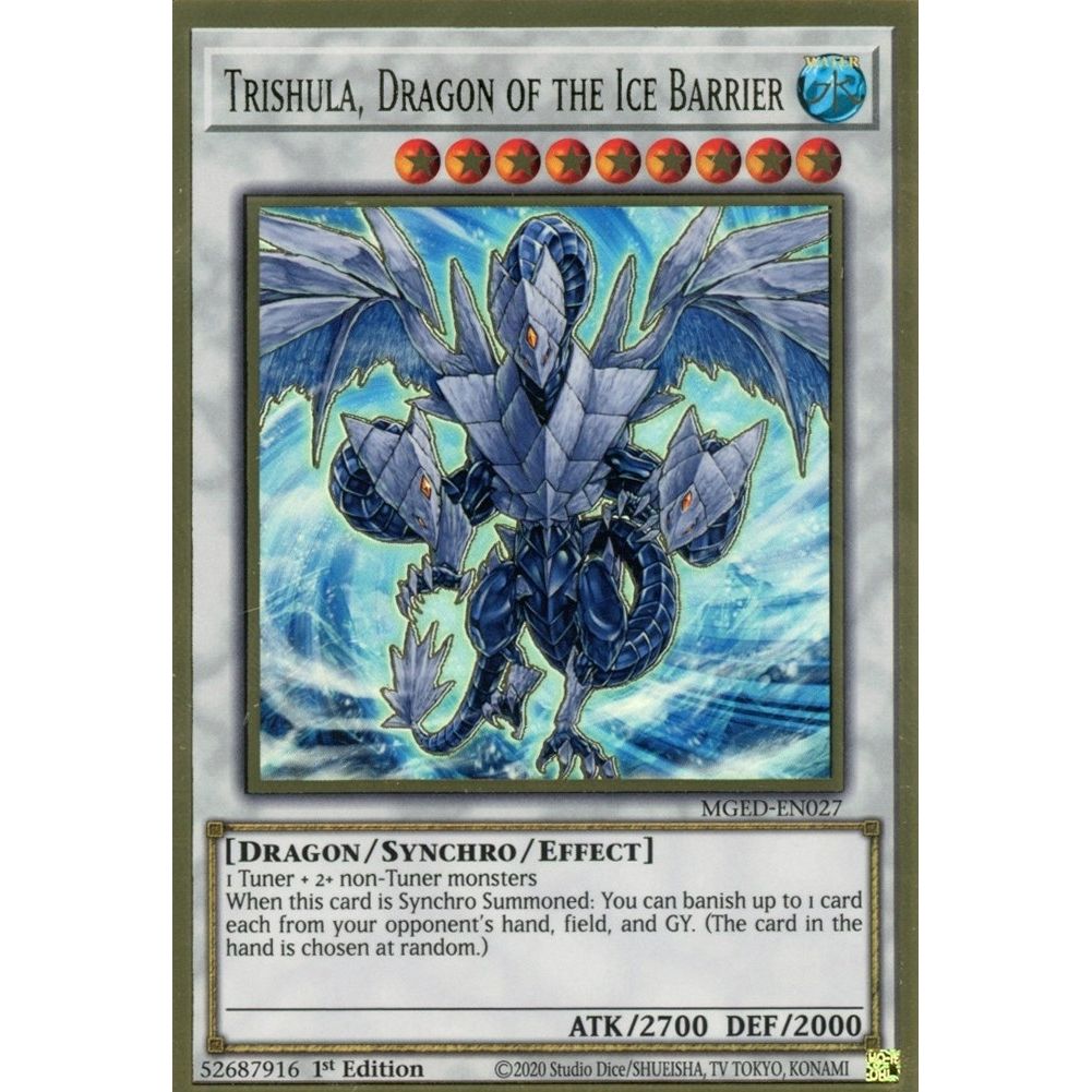 Image for Trishula, Dragon of the Ice Barrier (MGED-EN027) (MGED) - YuGiOh