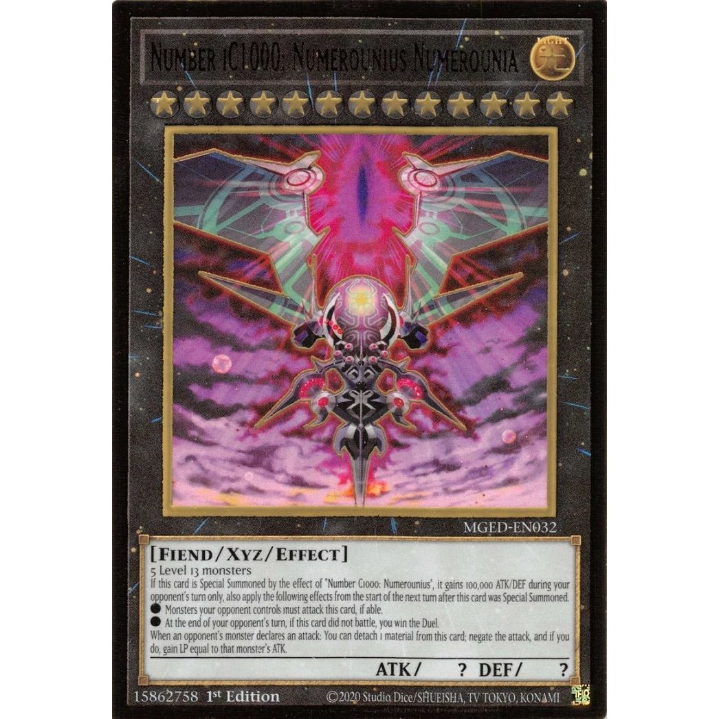 Image for Number iC1000: Numerounius Numerounia (MGED-EN032) (MGED) - YuGiOh