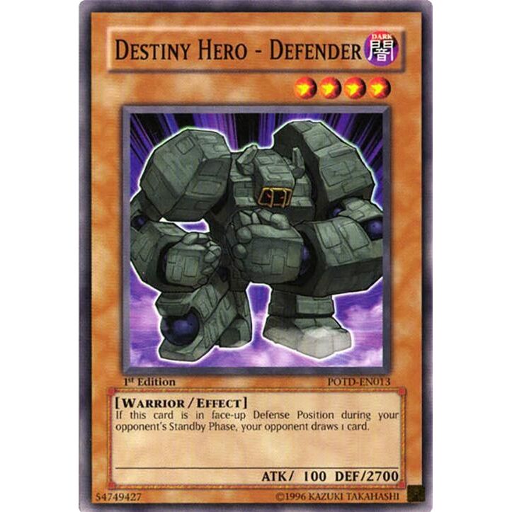 Image for Destiny Hero - Defender (POTD-EN013) - YuGiOh