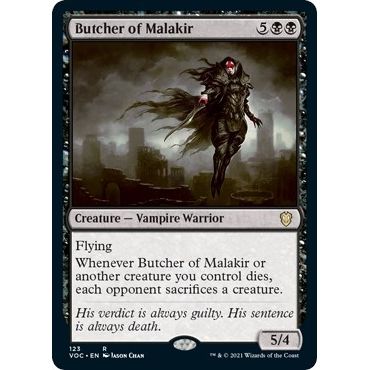 Image for Butcher of Malakir (123) (VOC) - Magic: The Gathering