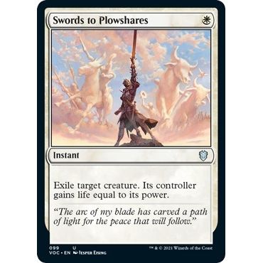 Image for Swords to Plowshares (99) (VOC) - Magic: The Gathering