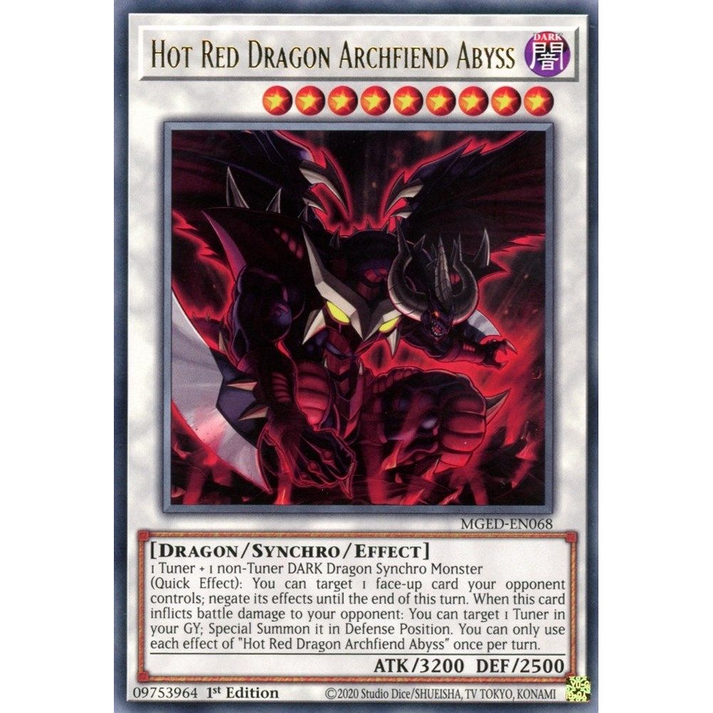 Image for Hot Red Dragon Archfiend Abyss (MGED-EN068) (MGED) - YuGiOh