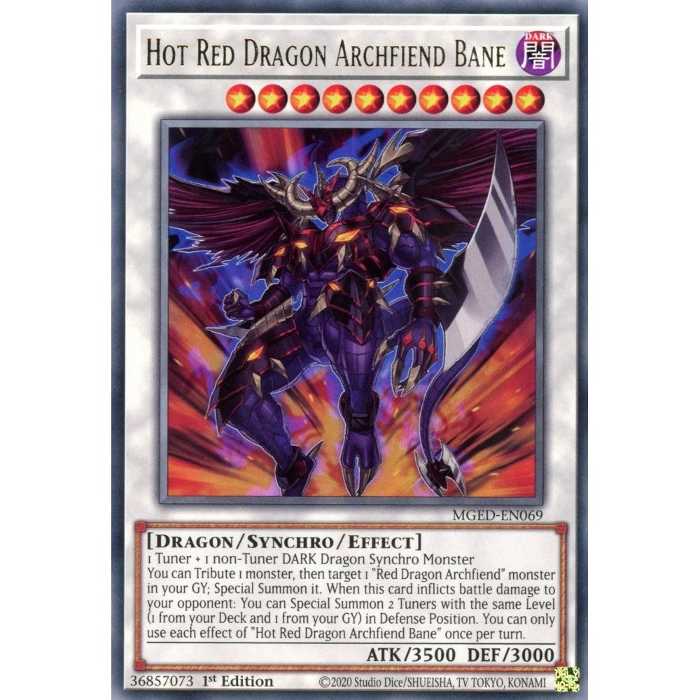 Image for Hot Red Dragon Archfiend Bane (MGED-EN069) (MGED) - YuGiOh