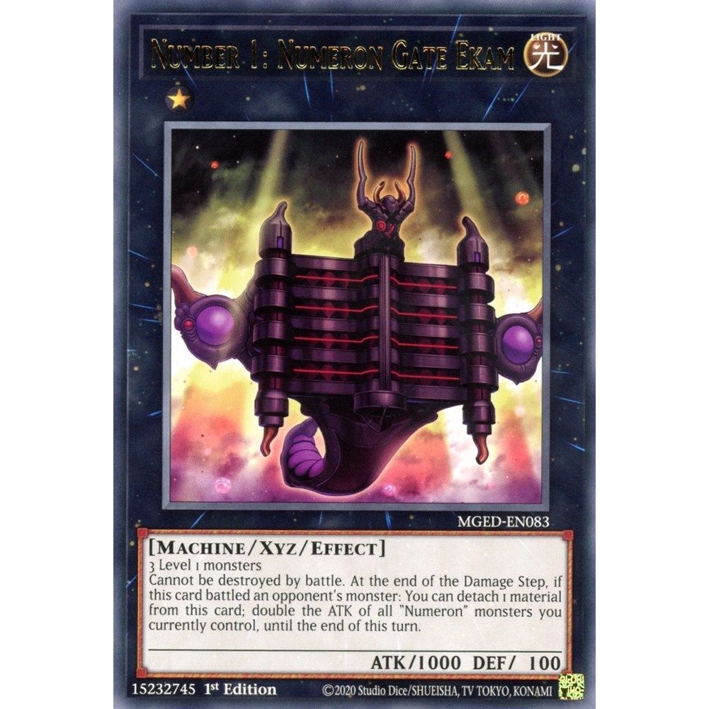 Image for Number 1: Numeron Gate Ekam (MGED-EN083) (MGED) - YuGiOh