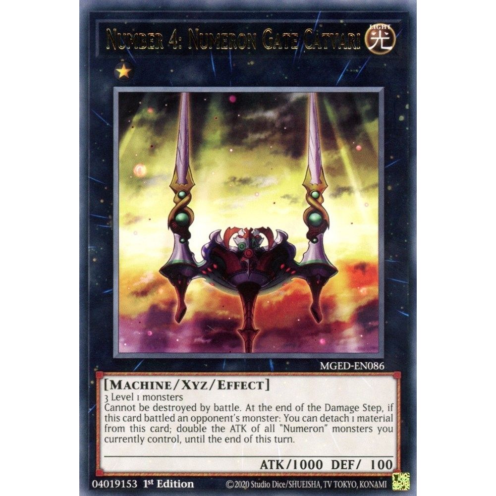 Image for Number 4: Numeron Gate Catvari (MGED-EN086) (MGED) - YuGiOh