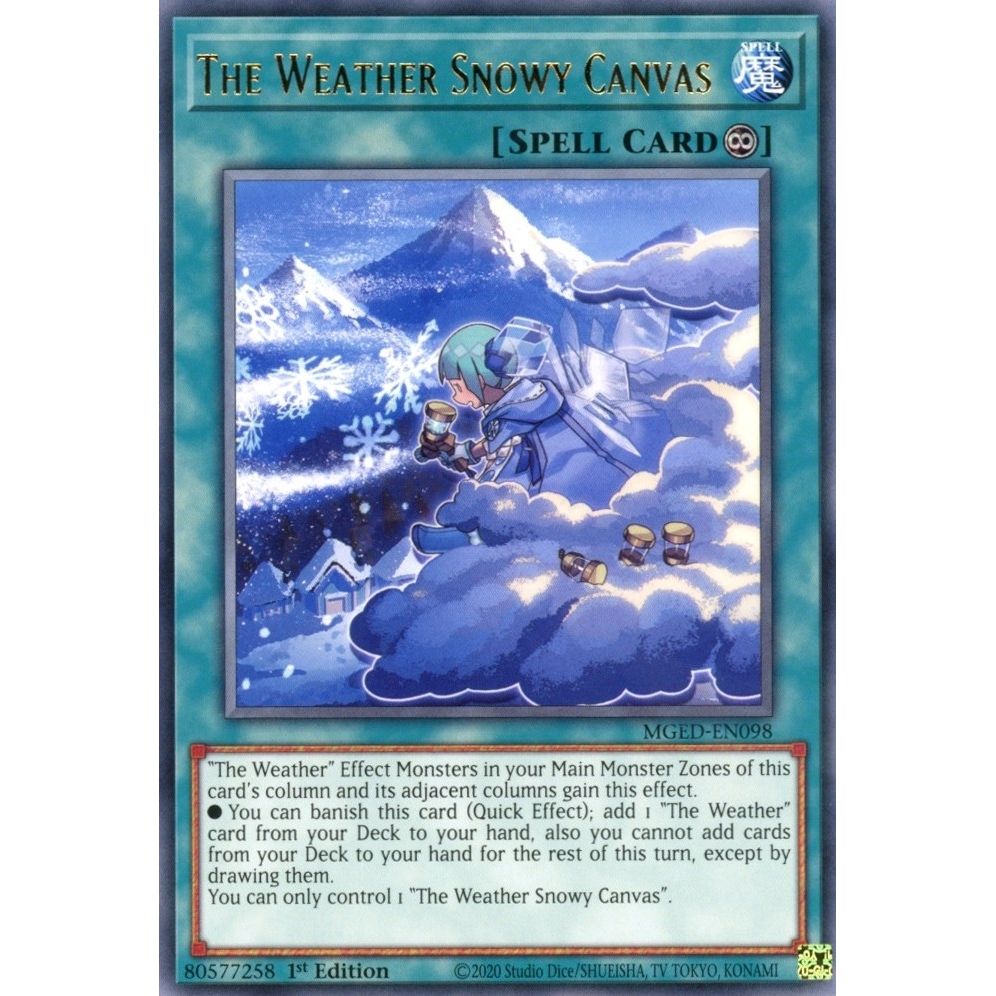 Image for The Weather Snowy Canvas (MGED-EN098) (MGED) - YuGiOh