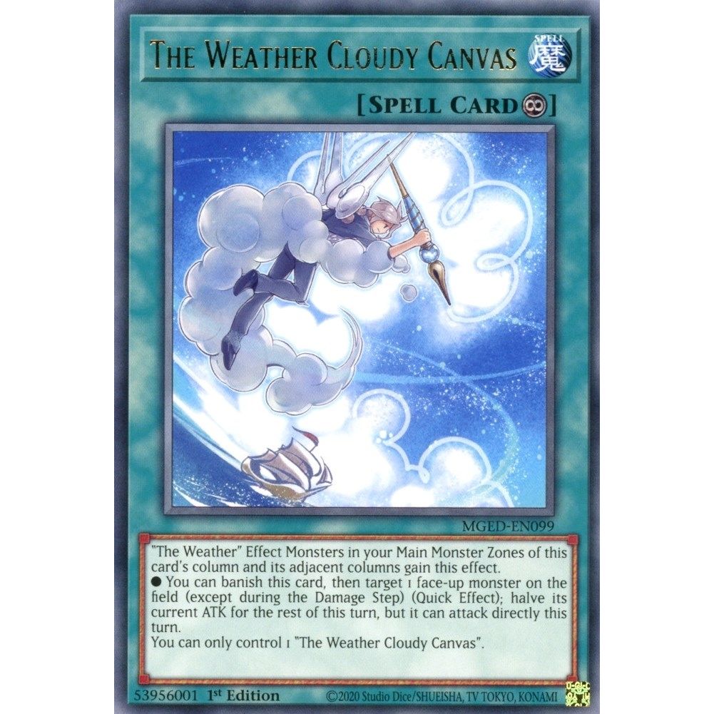 Image for The Weather Cloudy Canvas (MGED-EN099) (MGED) - YuGiOh