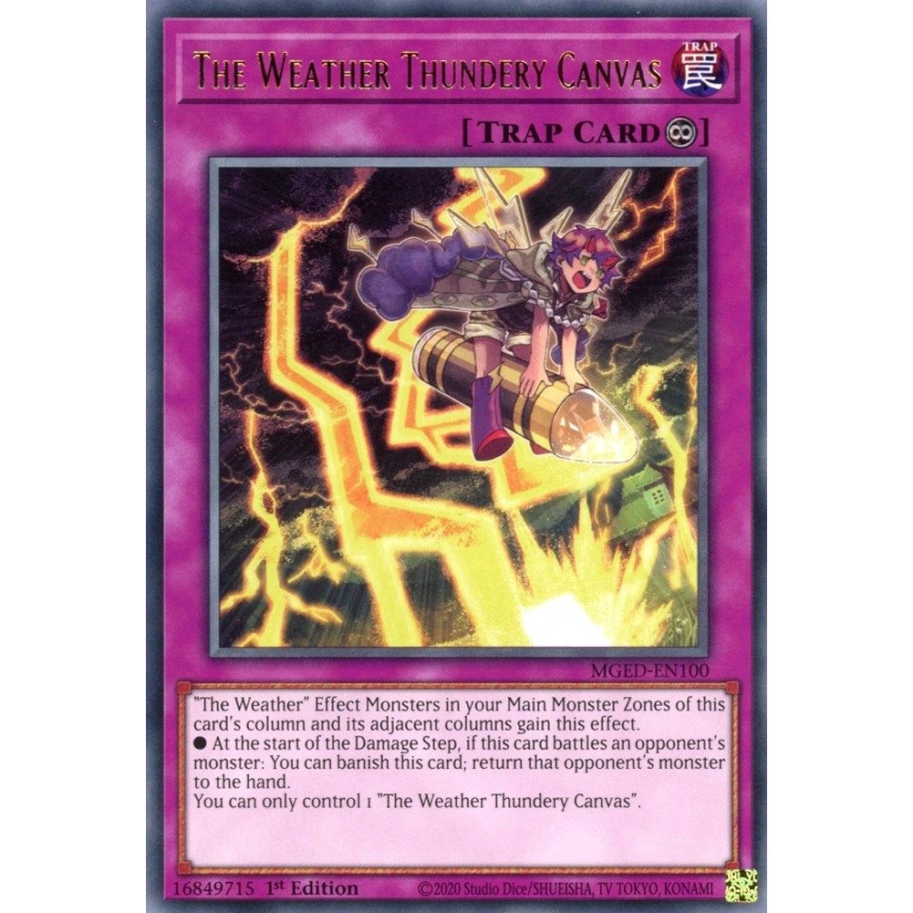 Image for The Weather Thundery Canvas (MGED-EN100) (MGED) - YuGiOh