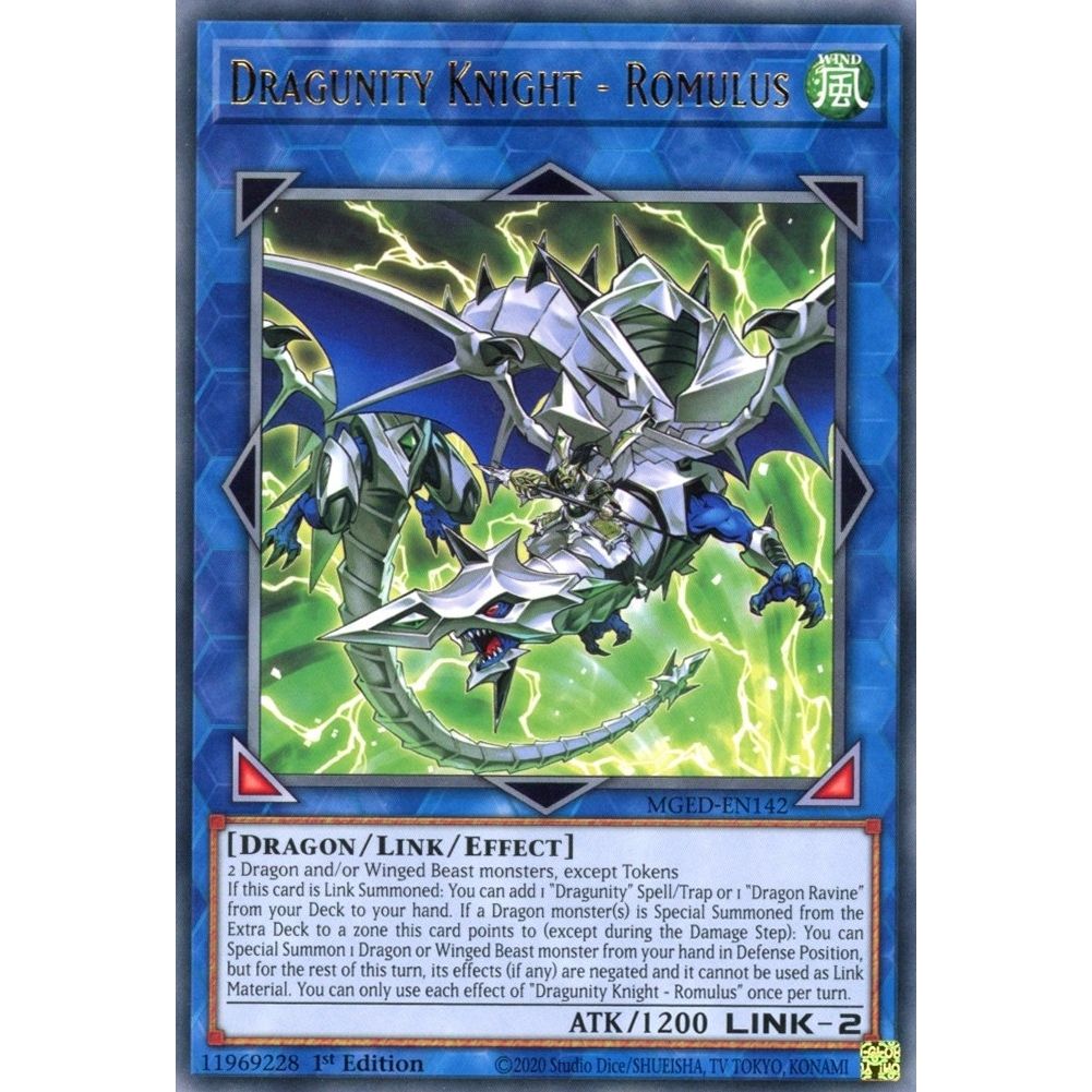 Image for Dragunity Knight - Romulus (MGED-EN142) (MGED) - YuGiOh
