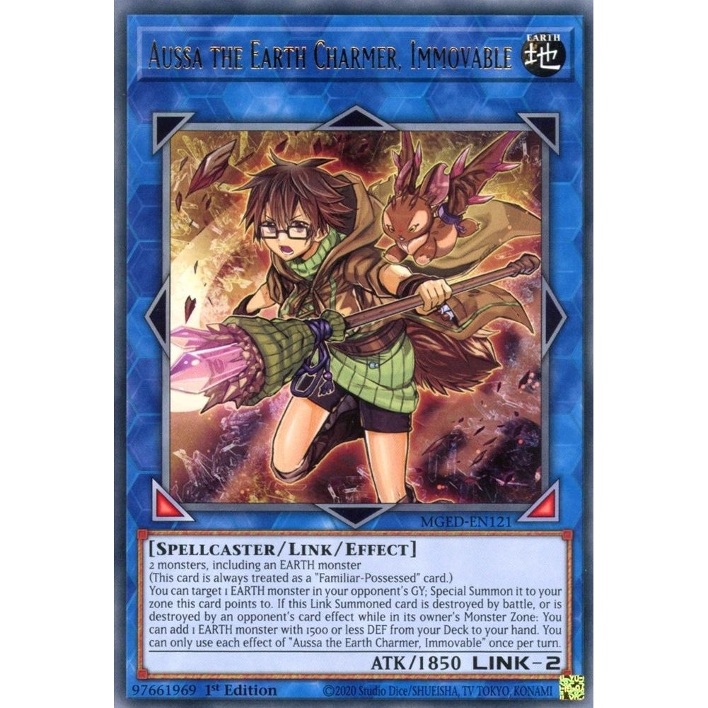 Image for Aussa the Earth Charmer, Immovable (MGED-EN121) (MGED) - YuGiOh
