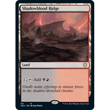 Image for Shadowblood Ridge (181) (VOC) - Magic: The Gathering