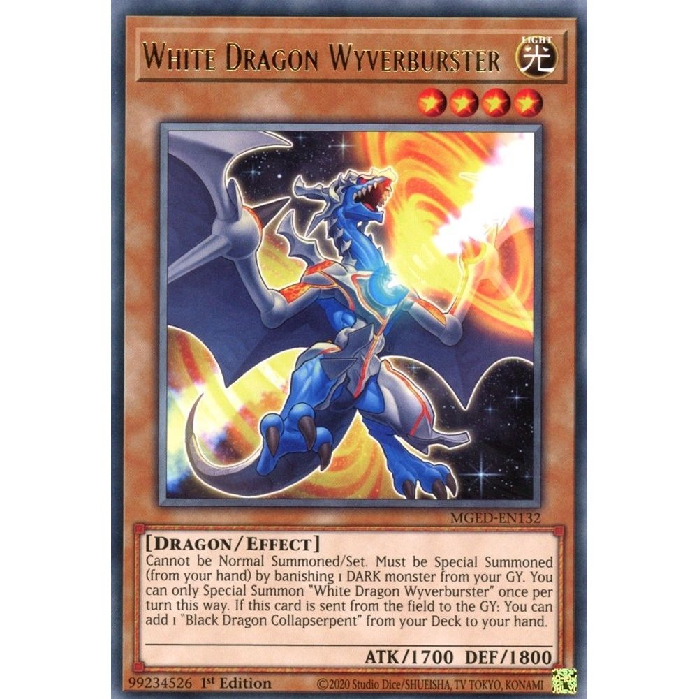 Image for White Dragon Wyverburster (MGED-EN132) (MGED) - YuGiOh