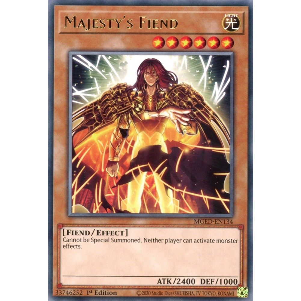Image for Majesty's Fiend (MGED-EN134) (MGED) - YuGiOh